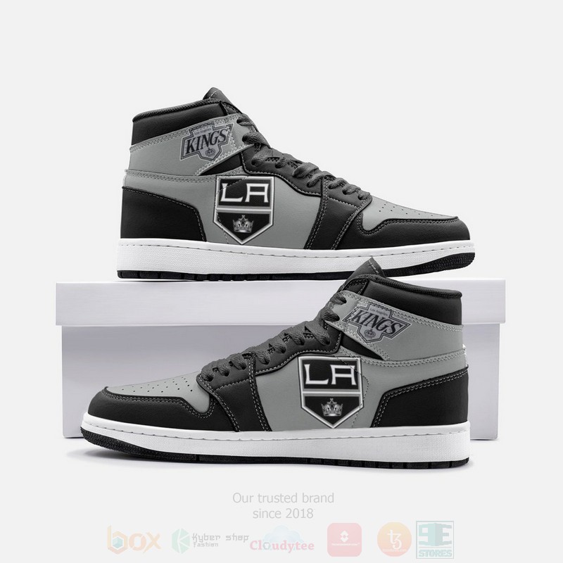 NHL Los Angeles Kings Air Jordan 1 High Sneakers