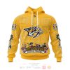NHL Nashville Predators Custom Name Number Sugar Skull Heritage Jersey Pullover Hoodie