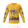 NHL Nashville Predators Custom Name Number Sugar Skull Heritage Jersey Sweatshirt