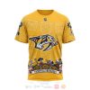 NHL Nashville Predators Custom Name Number Sugar Skull Heritage Jersey T-Shirt
