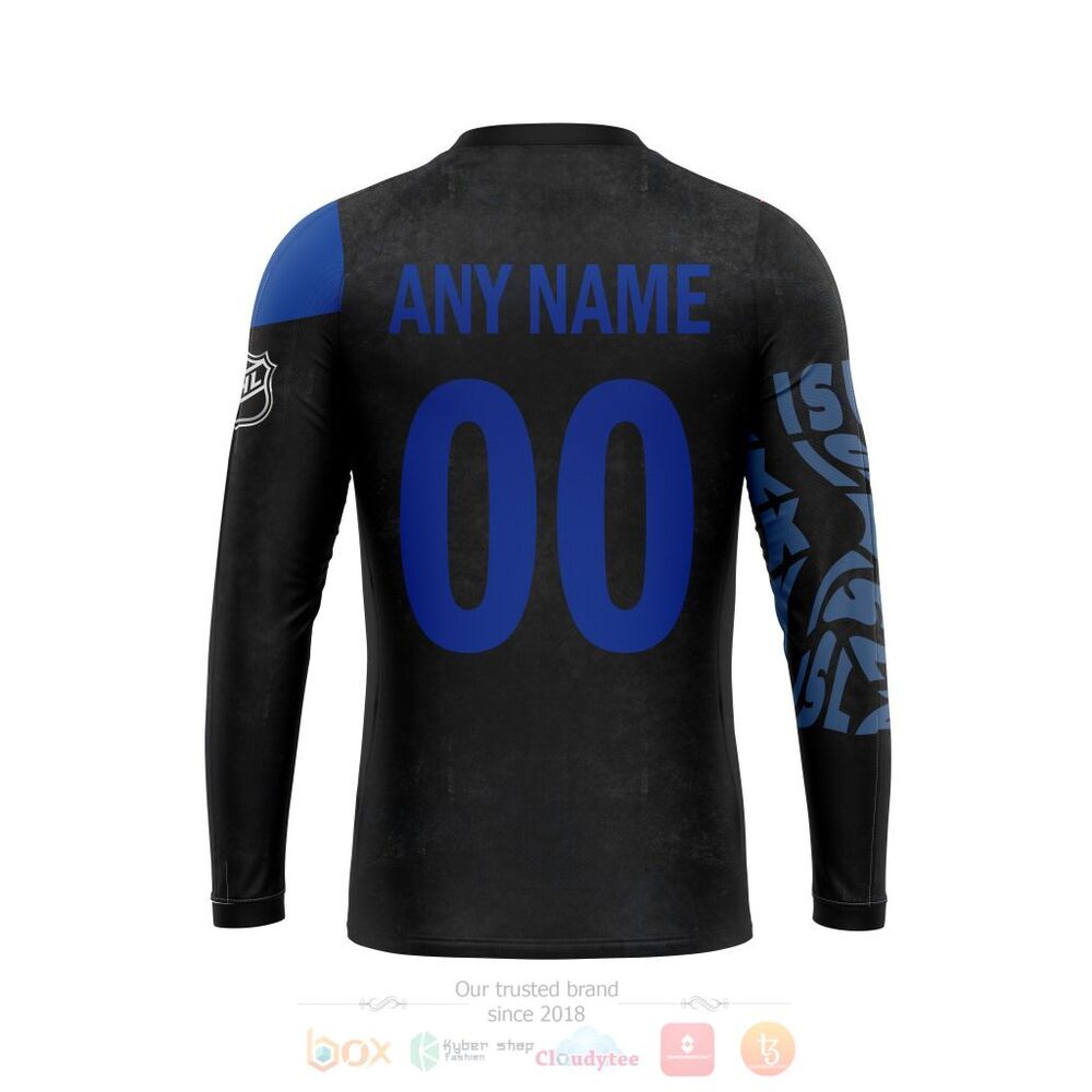 NHL New York Islanders Custom Name Number Skull Sweatshirt NHL New York Islanders Custom Name Number Skull Sweatshirt
