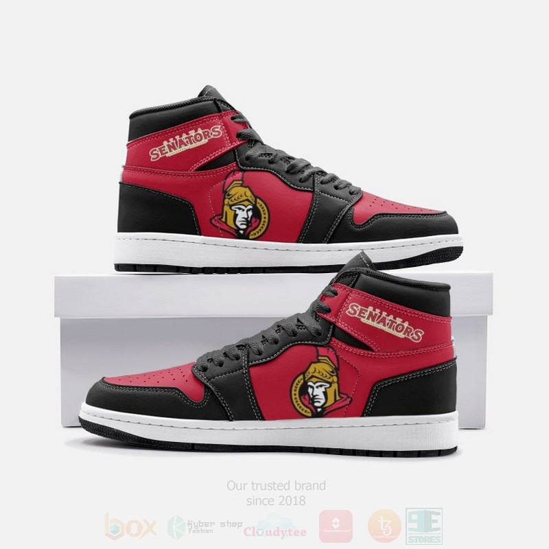 NHL Ottawa Senators Air Jordan 1 High Sneakers NHL Ottawa Senators Air Jordan 1 High Sneakers
