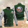 NHL New York Islanders Green Baseball Jacket