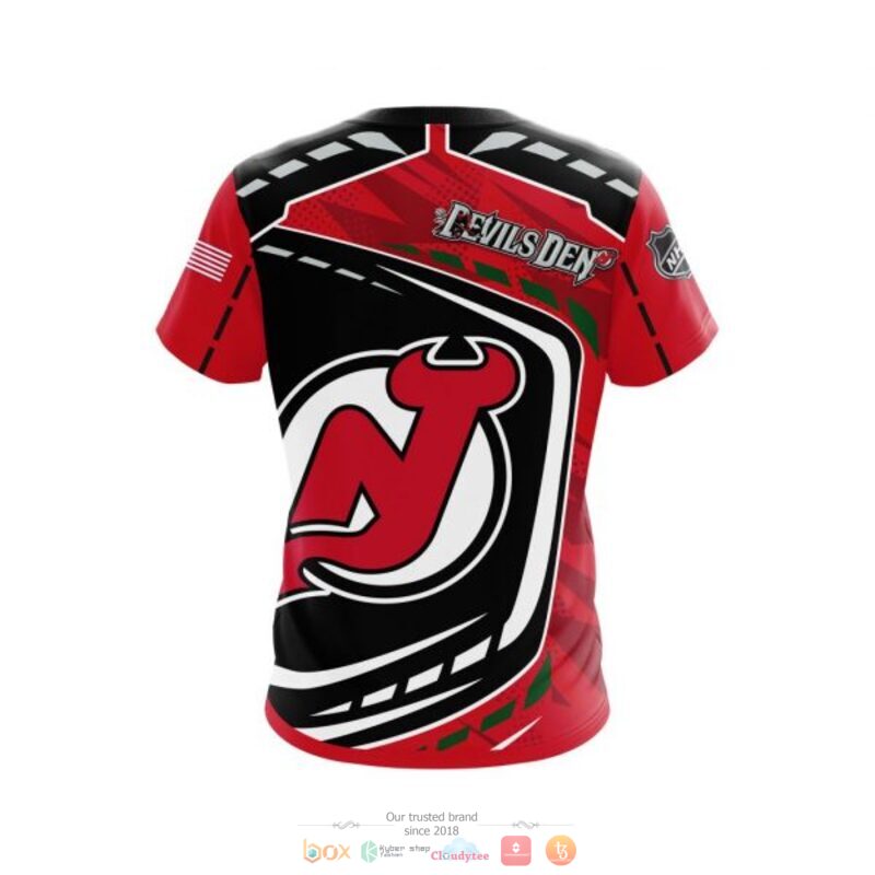 NHL New Jersey Devils Black Red T-Shirt