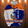 NHL New York Islanders Custom Name Number Mix Jersey Zip Up Hoodie