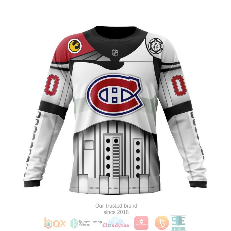 NHL Montreal Canadiens Custom Name Number Star Wars Sweatshirt NHL Montreal Canadiens Custom Name Number Star Wars Sweatshirt