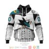 NHL San Jose Sharks Custom Name Number Star Wars Pullover Hoodie