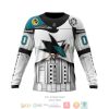 NHL San Jose Sharks Custom Name Number Star Wars Sweatshirt