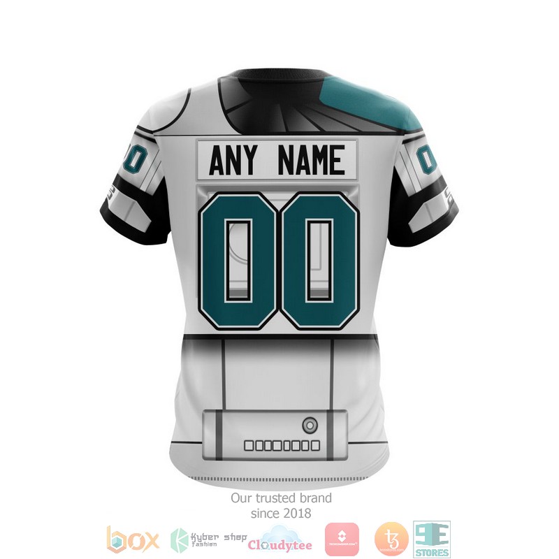 NHL San Jose Sharks Custom Name Number Star Wars T-Shirt