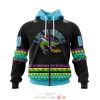 NHL San Jose Sharks Custom Name Number Logo Zip Up Hoodie