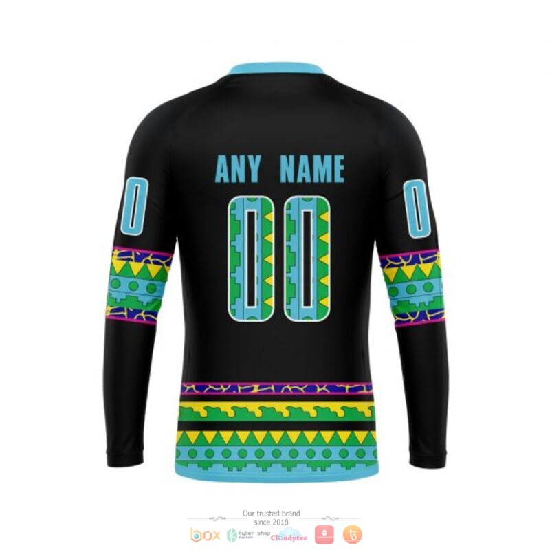 NHL San Jose Sharks Custom Name Number Logo Sweatshirt