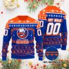 NHL New York Islanders Custom Name Number Christmas Sweater