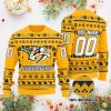 NHL Nashville Predators Custom Name Number Ugly Christmas Sweater