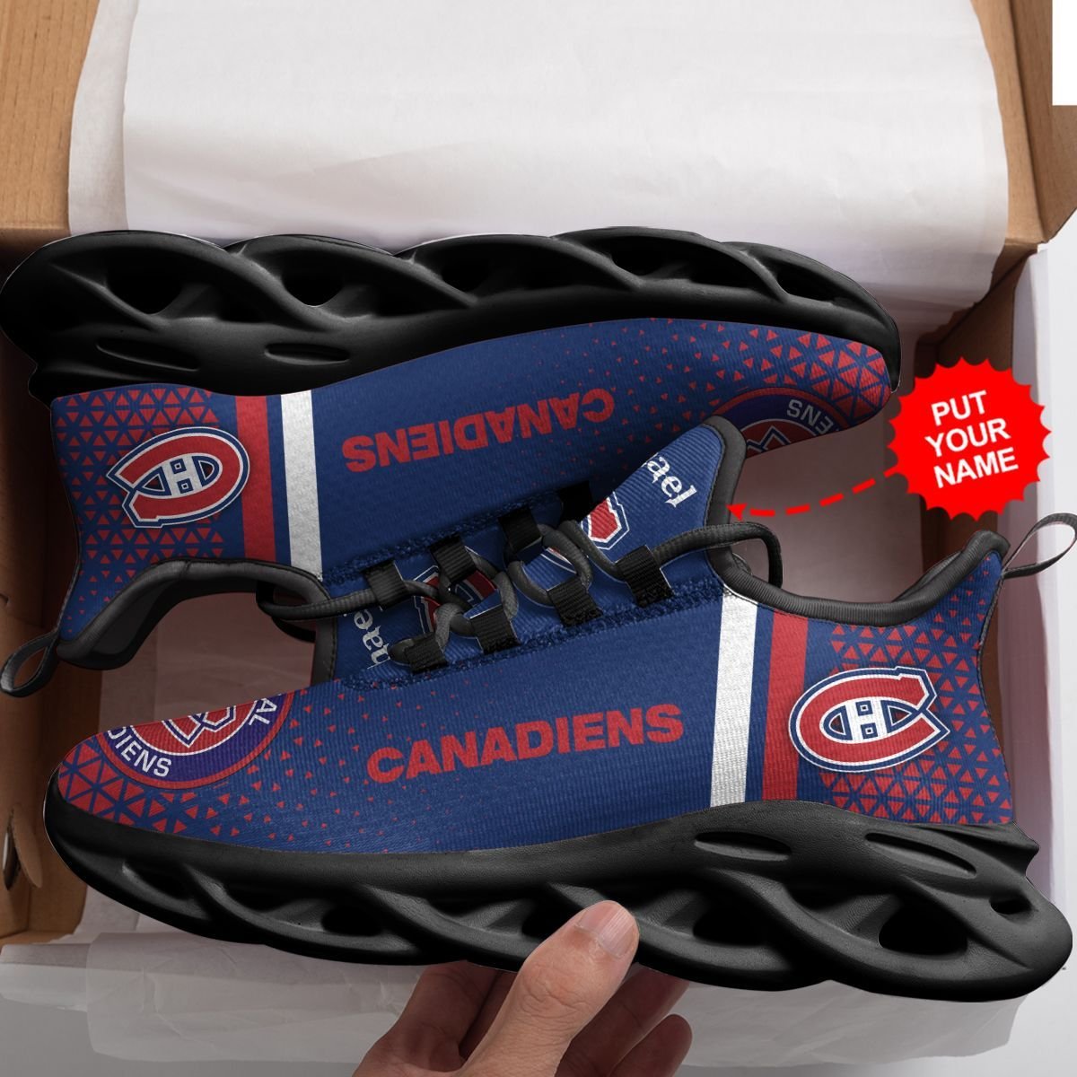 NHL Montreal Canadiens Custom Name Max Soul Shoes NHL Montreal Canadiens Custom Name Max Soul Shoes