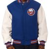 NHL New York Islanders Blue Baseball Jacket