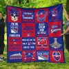 NHL New York Rangers Quilt Blanket V1