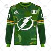 NHL Tampa Bay Lightning Custom Name Number 2022 St. Patrick’s Day Sweatshirt