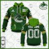 NHL Vancouver Canucks Custom Name Number 2022 St. Patrick’s Day Pullover Hoodie