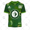 NHL Winnipeg Jets Custom Name Number 2022 St. Patrick’s Day T-Shirt