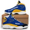 NHL St. Louis Blues Custom Name Blue Air Jordan 13 Shoes