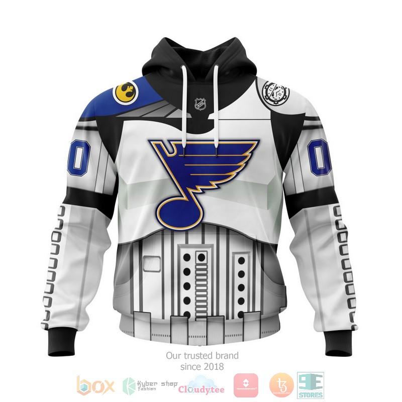 NHL St. Louis Blues Camo Custom Name Number Star Wars Pullover Hoodie NHL St. Louis Blues Camo Custom Name Number Star Wars Pullover Hoodie