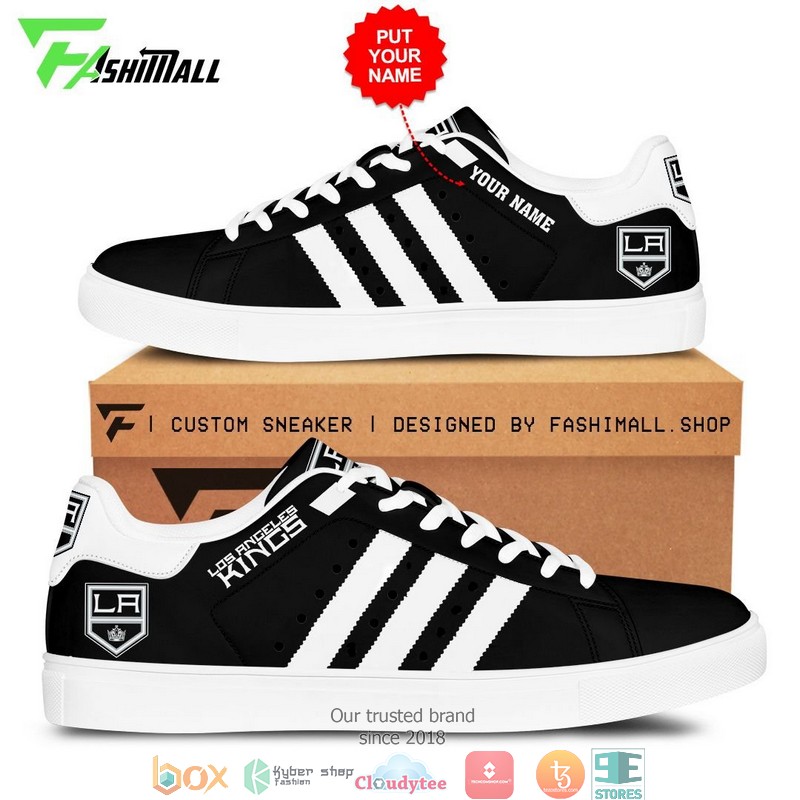 NHL Vegas Golden Knights Custom Name Black Stan Smith Shoes