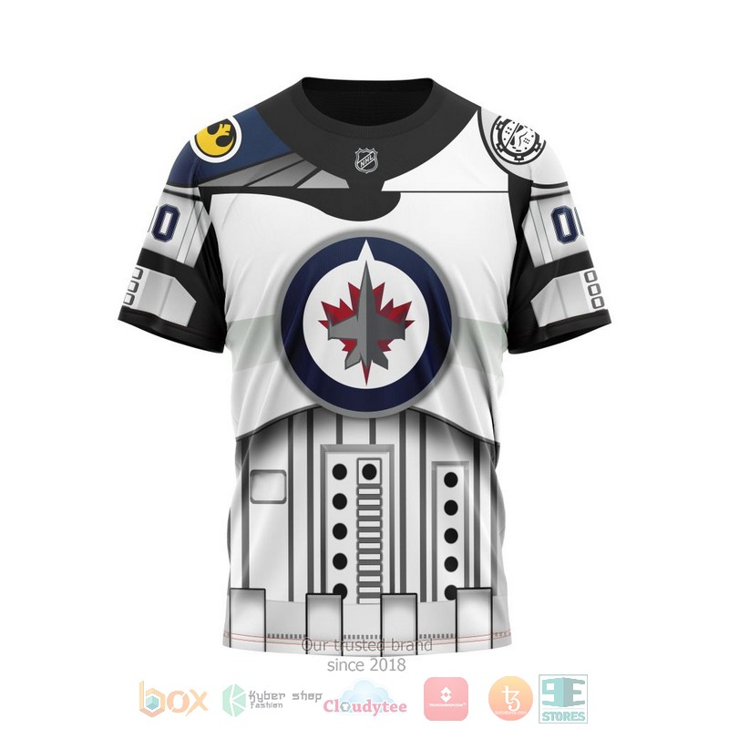 NHL Winnipeg Jets Custom Name Number Star Wars T-Shirt NHL Winnipeg Jets Custom Name Number Star Wars T-Shirt