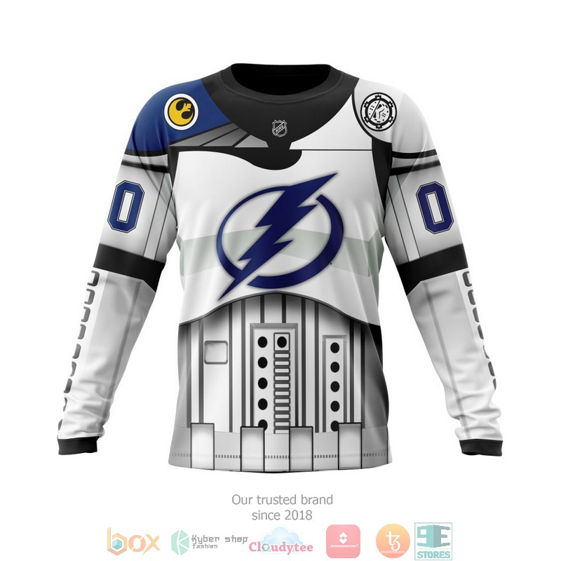 NHL Tampa Bay Lightning Custom Name Number Star Wars Sweatshirt