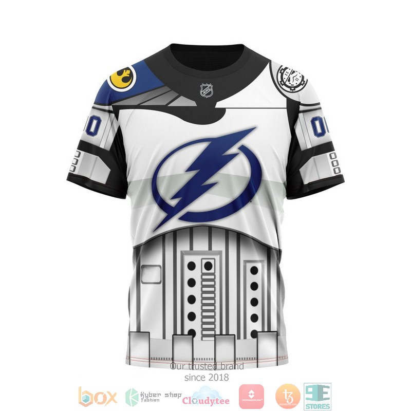 NHL Tampa Bay Lightning Custom Name Number Star Wars T-Shirt