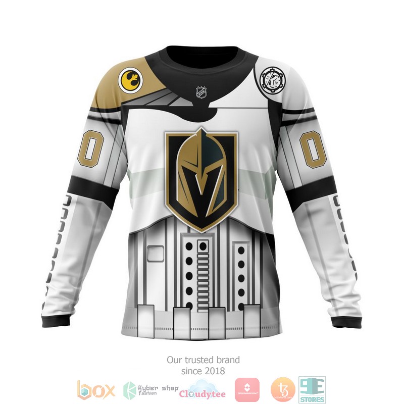 NHL Vegas Golden Knights Custom Name Number Star Wars Sweatshirt NHL Vegas Golden Knights Custom Name Number Star Wars Sweatshirt
