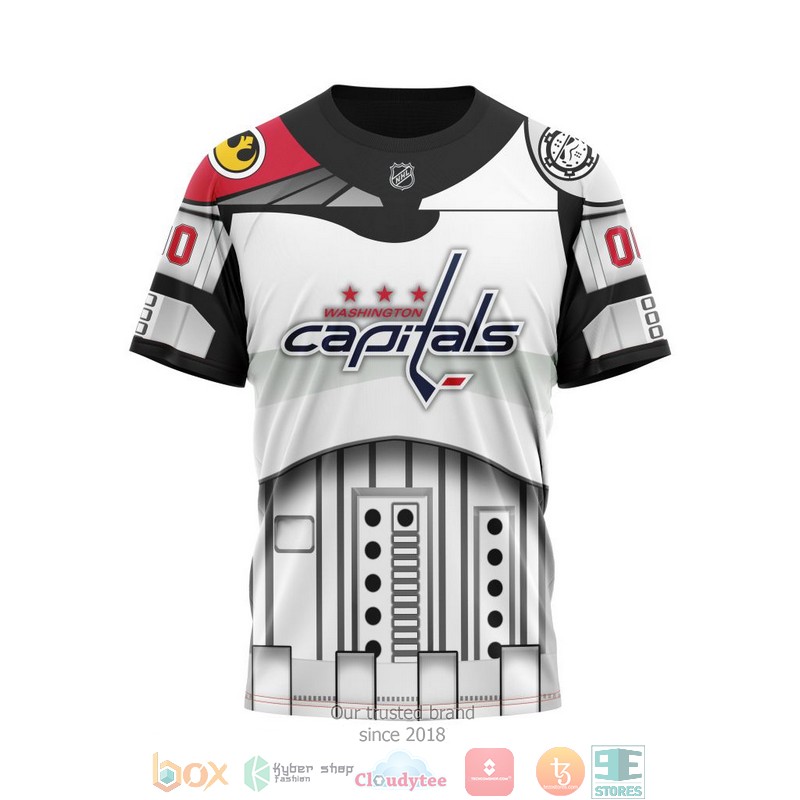 NHL Washington Capitals Custom Name Number Star Wars T-Shirt NHL Washington Capitals Custom Name Number Star Wars T-Shirt
