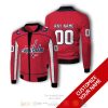 NHL Washington Capitals Custom Name Number Red Bomber Jacket