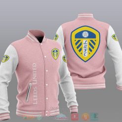 Leeds United Pink Baseball Jacket