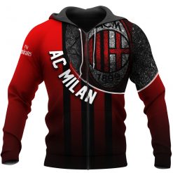 Alternative view of AC Milan 1899 Rossoneri Right Zip Up Hoodie