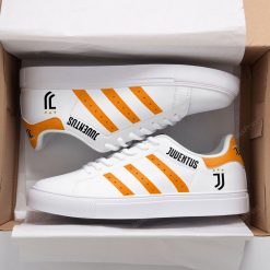 Juventus FC White Orange Stan Smith Shoes