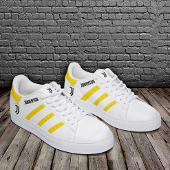 Alternative view of Juventus FC White Yellow Pattern Stan Smith Shoes