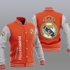 Real Madrid Orange Baseball Jacket