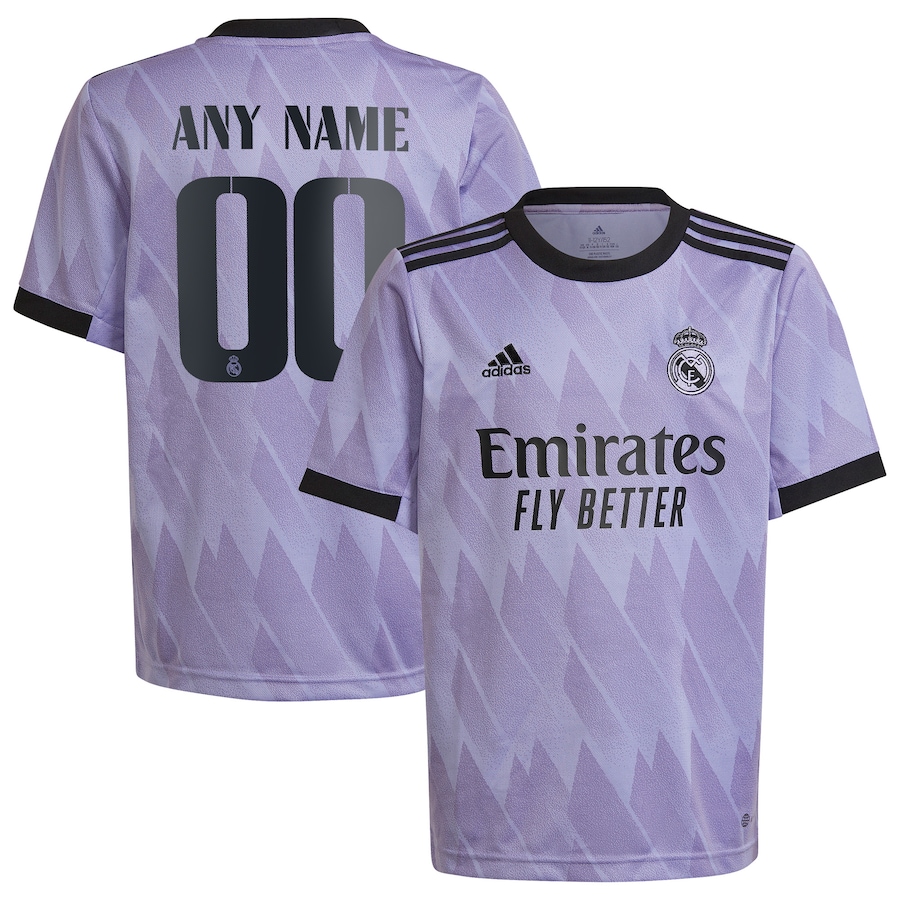 Real Madrid Custom Name Number Free Style T-Shirt