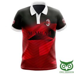 AC Milan Black Red Hawaiian Polo Shirt