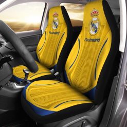 Real Madrid Yellow Car Seat Covers
