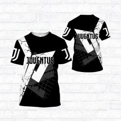 Juventus FC Black White T-Shirt
