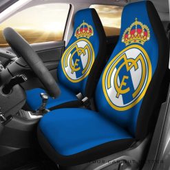 Real Madrid Blue Logo Car Seat Covers