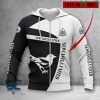Newcastle United FC Custom Name The Magpies Zip Up Hoodie