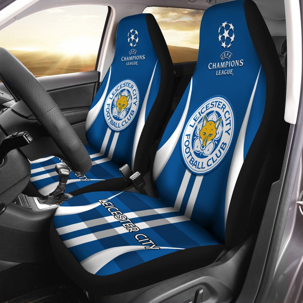 Leicester City FC Blue Premier League Car Seat Covers