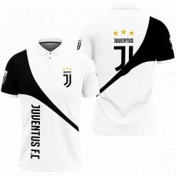 Juventus FC White Black Polo Shirt