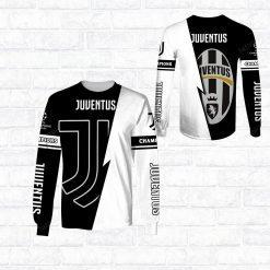 Juventus FC Champions Black White Sweatshirt