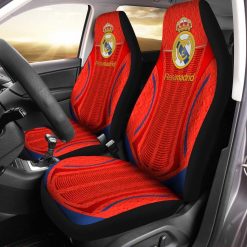 Real Madrid Red Car Seat Covers