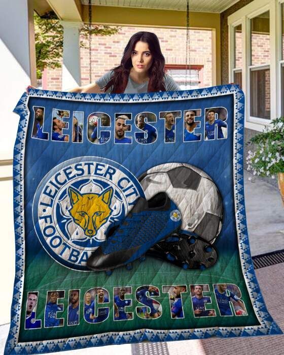 Leicester City FC Blue Quilt Blanket