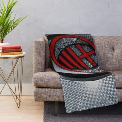 Alternative view of AC Milan 1899 Grey Fleece Blanket