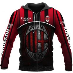 Alternative view of AC Milan 1899 Rossoneri Center Pullover Hoodie